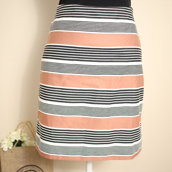 LOFT Dresses & Skirts - Ann Taylor Loft Horizontal Striped A-Line Skirt